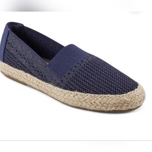 Easy Spirit Hassie Slip On Casual Espadrilles Navy shimmer 8.5
